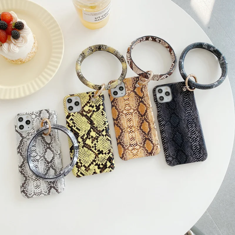 

Luxury snakeskin pattern fashion big bracelet Fran-XS6 phone case for iphone7/7P 8/8P X XR XS MAX 11Pro MAX mobile phone case