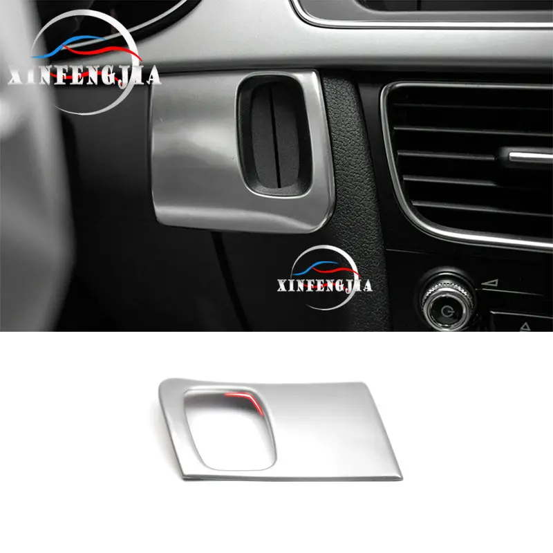 

Стальной Автомобильный ключ для Audi A5 A4 B8 09-16, отверстие для запуска двигателя, крышка рамы, отделка