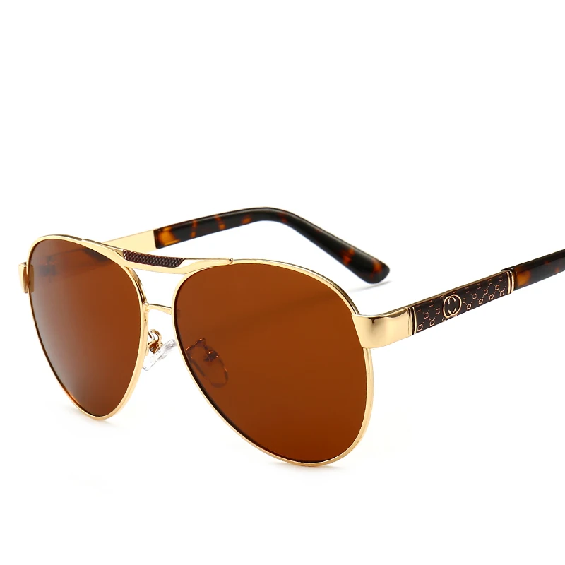 Винтажные двухцветные поляризованные солнцезащитные очки с покрытием для