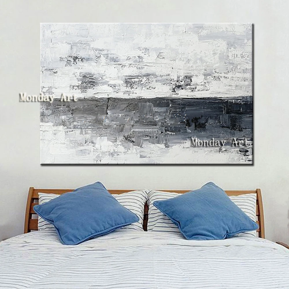 

Скандинавский домашний декор 100% ручная роспись Масляные картины искусство на холсте настенные картины граффити живопись современный наст...