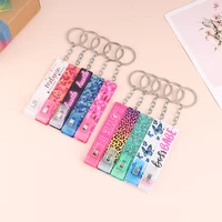 cute credit card puller acrylic debit bank card grabber for long nail atm keychain cards clip for long nails key rings
