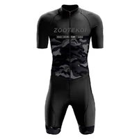 zootekoi summer triathlon skin clothes mens short sleeved cycling wear suit comfortable road bike 9d gel pad traje para hombre