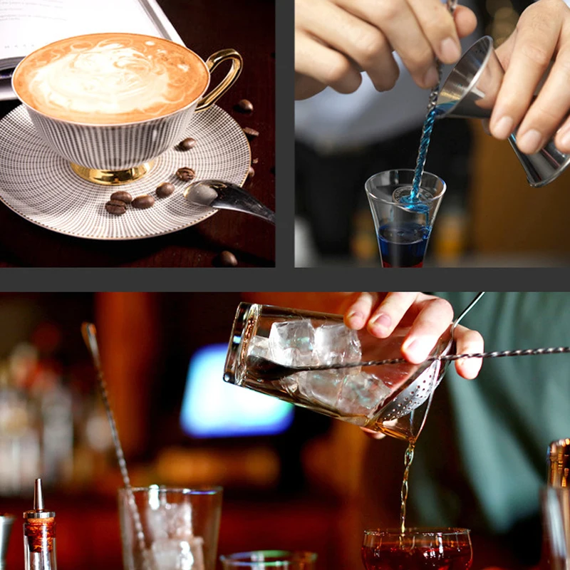 

Stainless Steel Gold Black Sliver Muddler Sticks Spoon Srtainer Ice Cocktail Stick Fruit Bar Tools Wine Tools