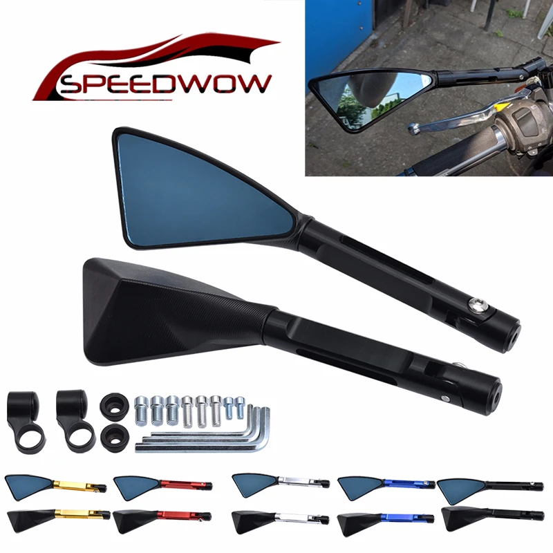 

Руль для мотоцикла SPEEDWOW зеркало заднего вида боковые зеркала универсальные для Honda Yamaha Kawasaki Z750 Suzuki Ducati