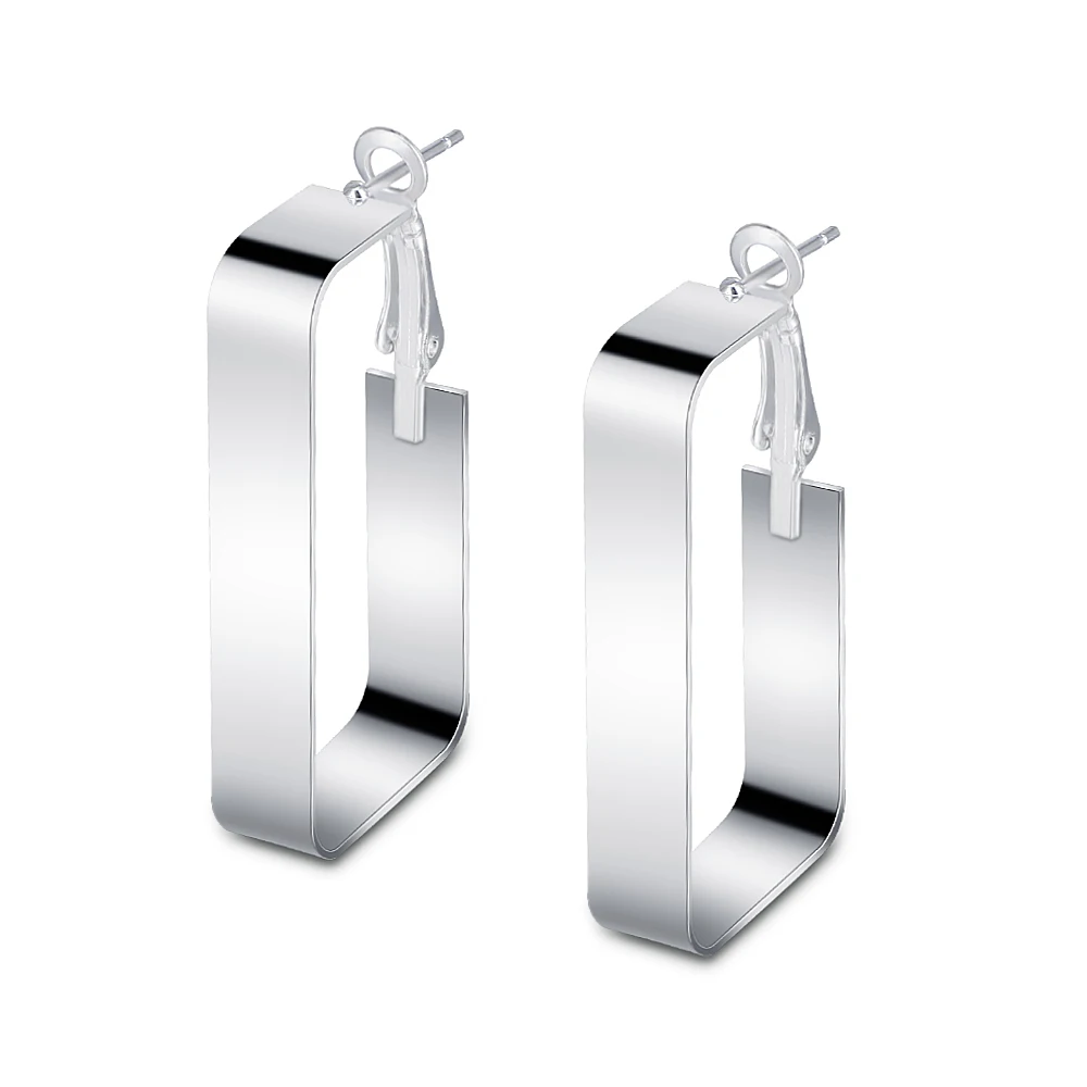 Классические серьги для женщин модные большие круглые винтажные серебряные