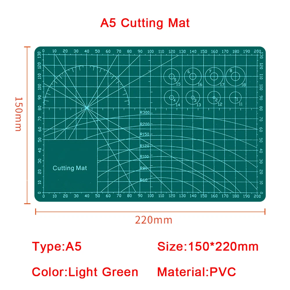 

A3/A4/A5 PVC Cutting Mat Cutting Pad Patchwork Cut Pad Patchwork Tools Manual DIY Tool Cutting Board Double-sided Self-healing