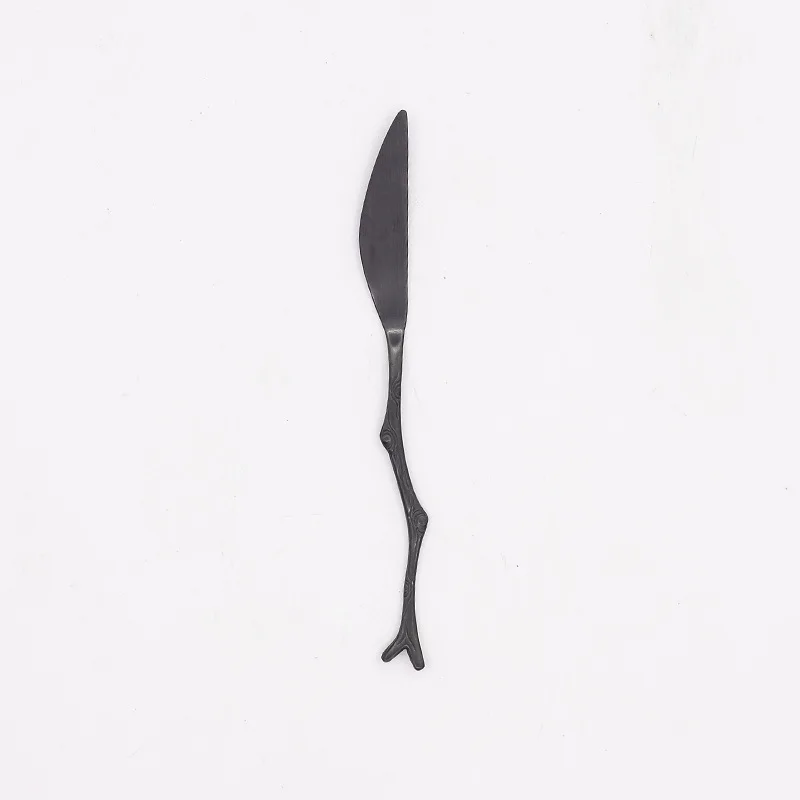 

1Pc Stainless Steel Branches Leaf Pattern Coffee Tea Spoon Dinnerware Cutlery Fruit Dessert Fork Stir Spoons Dinner Utensils