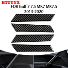 Декоративная ручка для интерьера автомобиля из углеродного волокна, подходит для Volkswagen Golf 7 7,5 GTI GTD R MK7 MK7 2013-2020, автомобильная наклейка