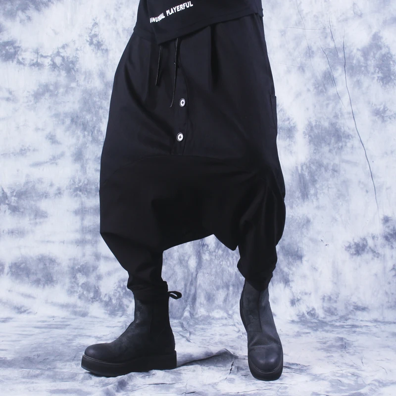 2020 Весенняя Новинка Парикмахерская штаны шаровары японский мужской свободный