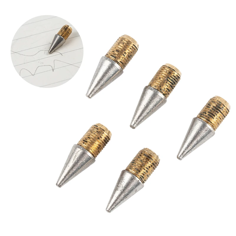 

Eternal pencil head no ink unlimited writing replacement pen head stationery