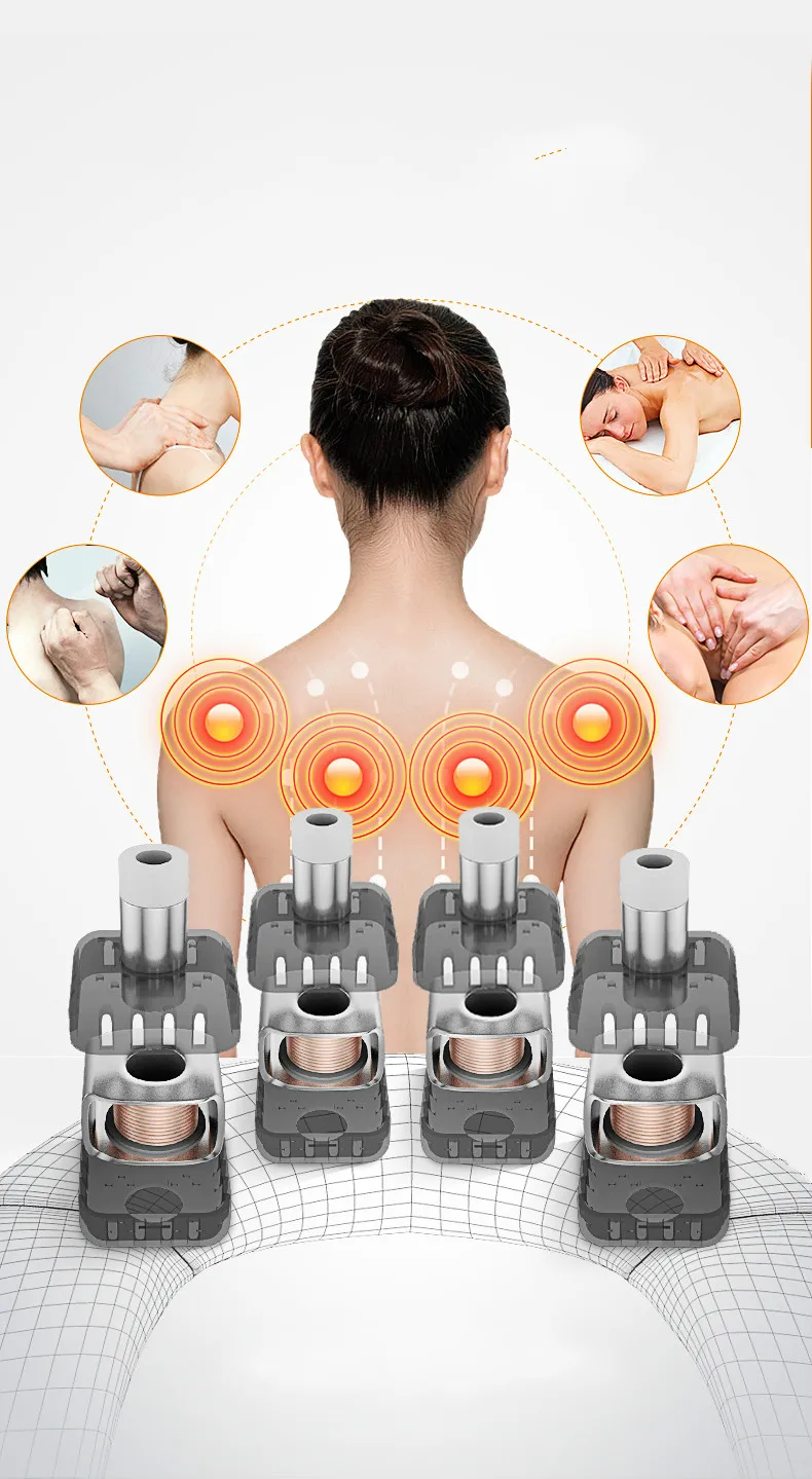 Массажная шаль для шейного отдела позвоночника аппарат массажа шеи поясницы