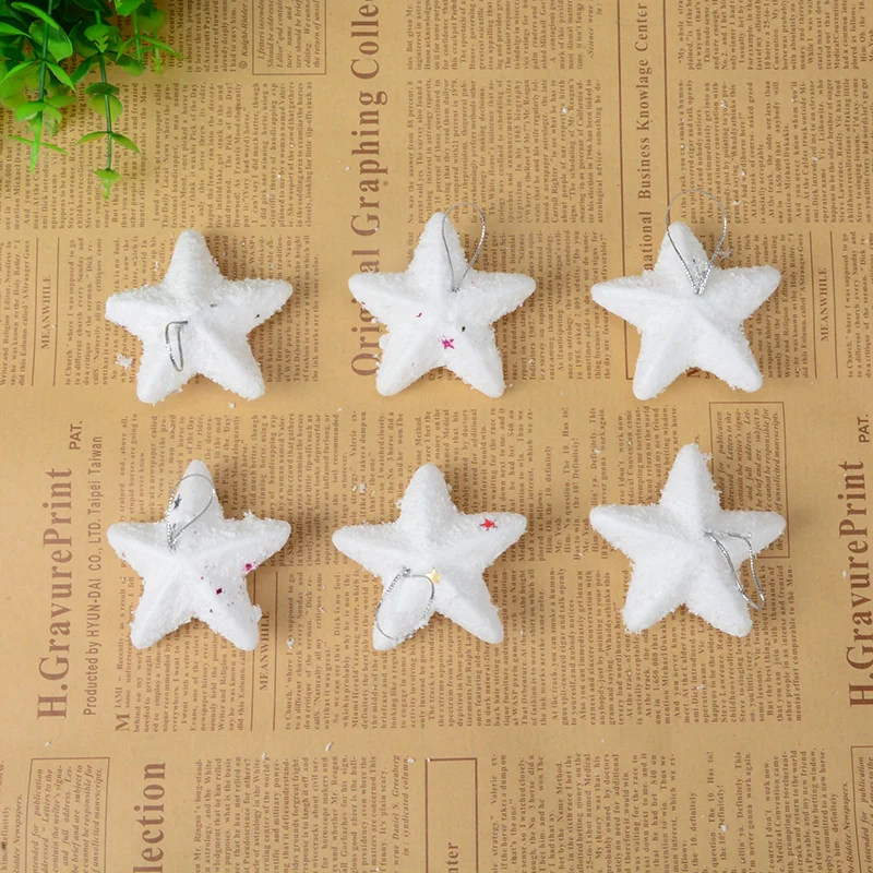 6 шт./партия см рождественские пены звезда Рождественская елка пентаграмма