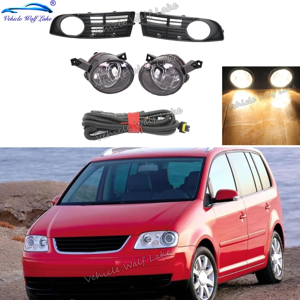Для VW Touran 2002 2003 2004 2005 2006 авто Стайлинг переднего бампера противотуманные фары