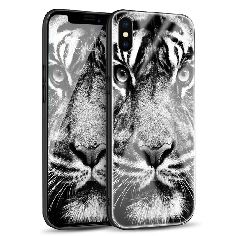 Роскошный мягкий силиконовый чехол для телефона из ТПУ с тигром iPhone 12Pro Max 12 Mini XR X