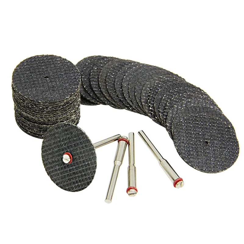 TASP 40pcs Fiberglass Reinforced Metal Cutting Disc Abrasive Cut Off Wheel Set Rotary Tool Accessoreis with 3.2mm Mandrel | Инструменты