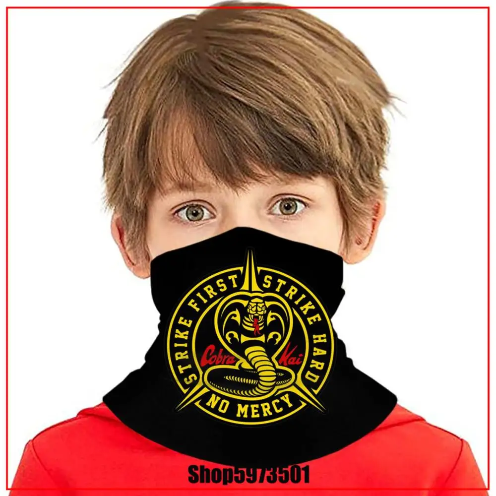 Cobra Kai No Mercy Strike First жесткая детская маска для лица с защитой от пыли фильтрами PM2.5 5
