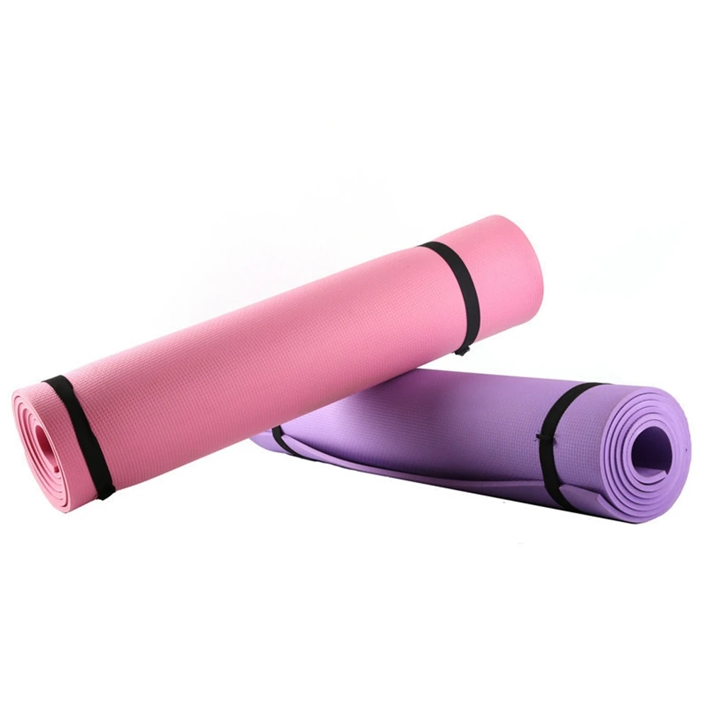 173*61cm PVC Yoga Mat Tasteless fitness mats 4MM Thick Non-slip Fitness Pad Sports pads For Exercise Pilates Gym | Спорт и