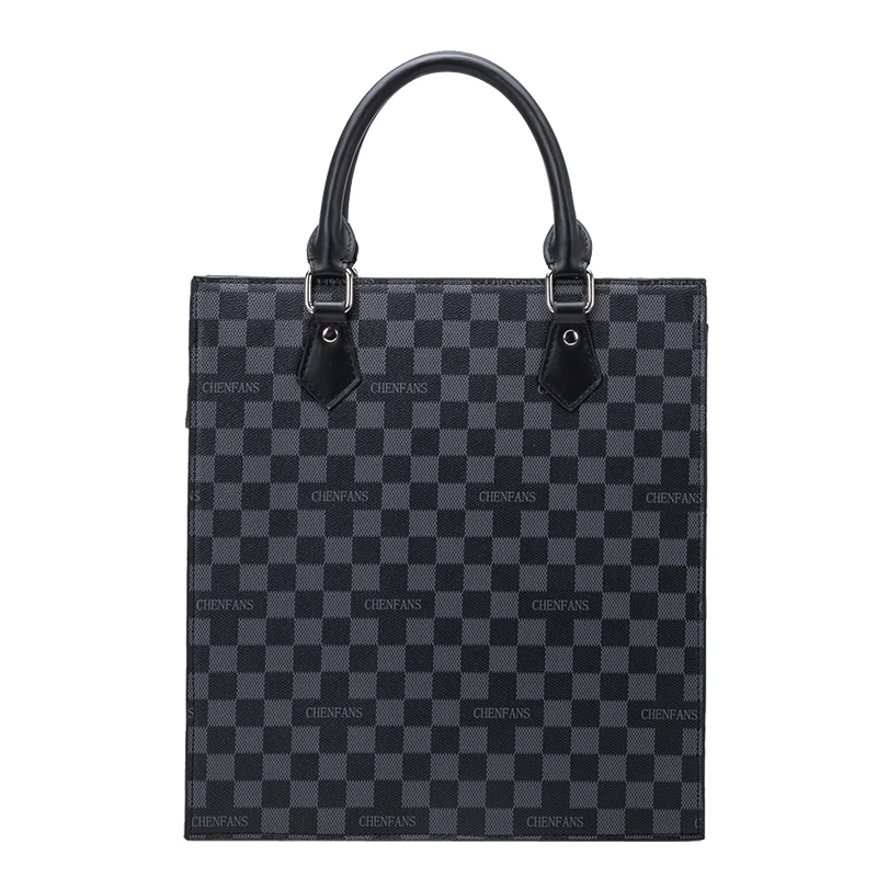 

Luxury Brand Plaid Women Handbag Purses Design Female Bag 2021 New Fashion Briefcase Business Ladies Top Handle