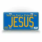 У тебя есть друг в номерном знаке Иисуса, христианские знаки для гаража, бара, паба, клуба, мужская пещера, украшение стены