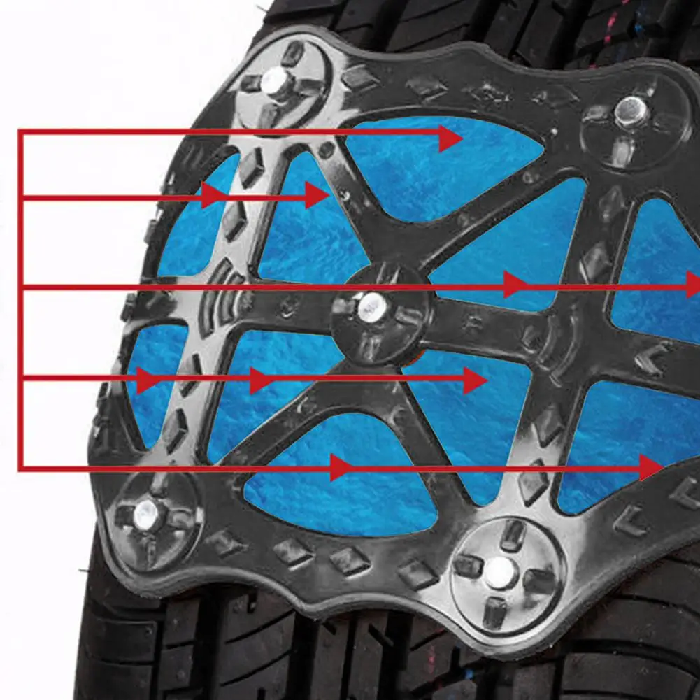 1pc Universal Car Wheel/Snow Chains | Snow Ice Belt For Cars Vans Anti-skid Easy To Install Durable Auto Wheel TPU Автомобили и