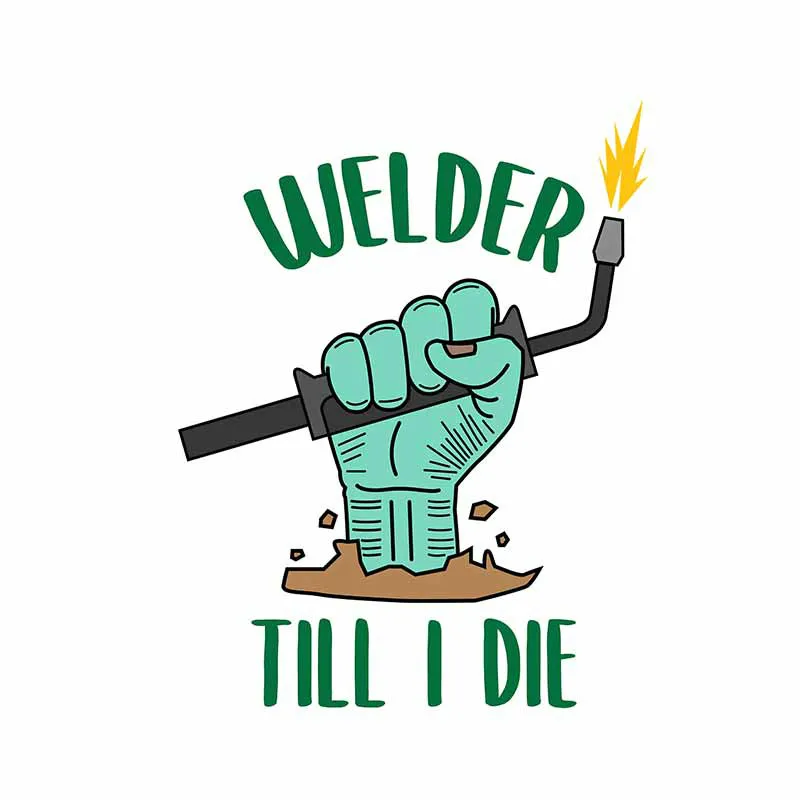 

Водонепроницаемая Виниловая наклейка для сварщика, 13 см