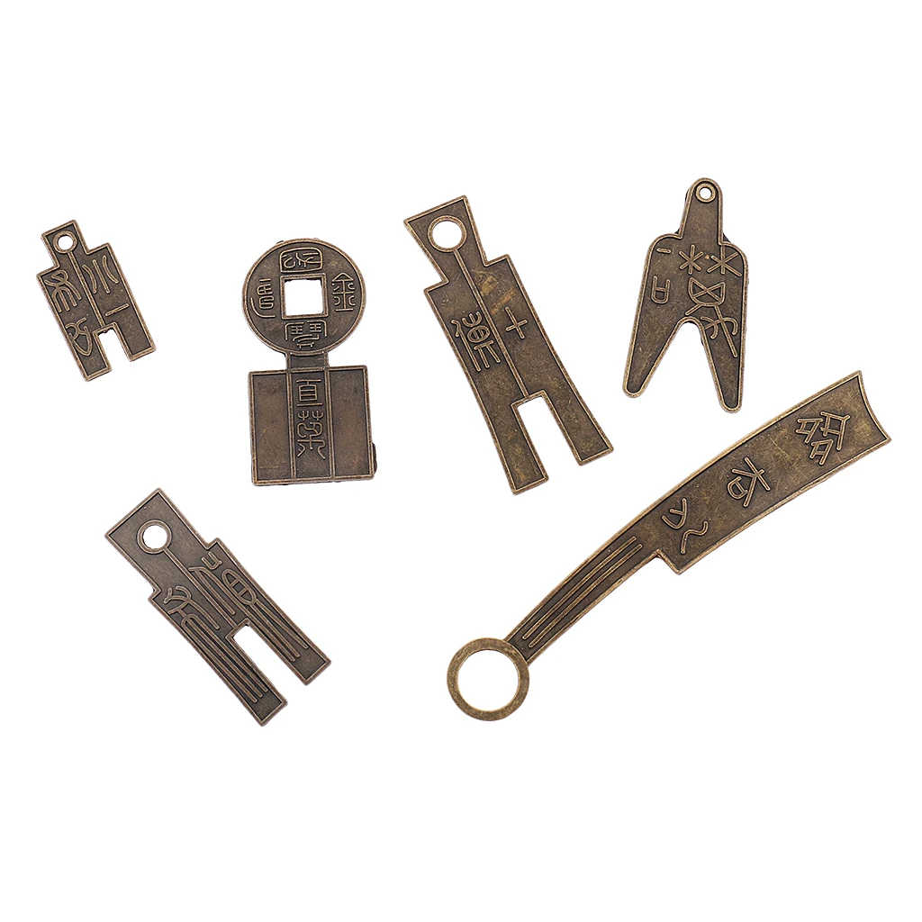 6 шт. старинная валюта монета старой династии наличные деньги для поклонников