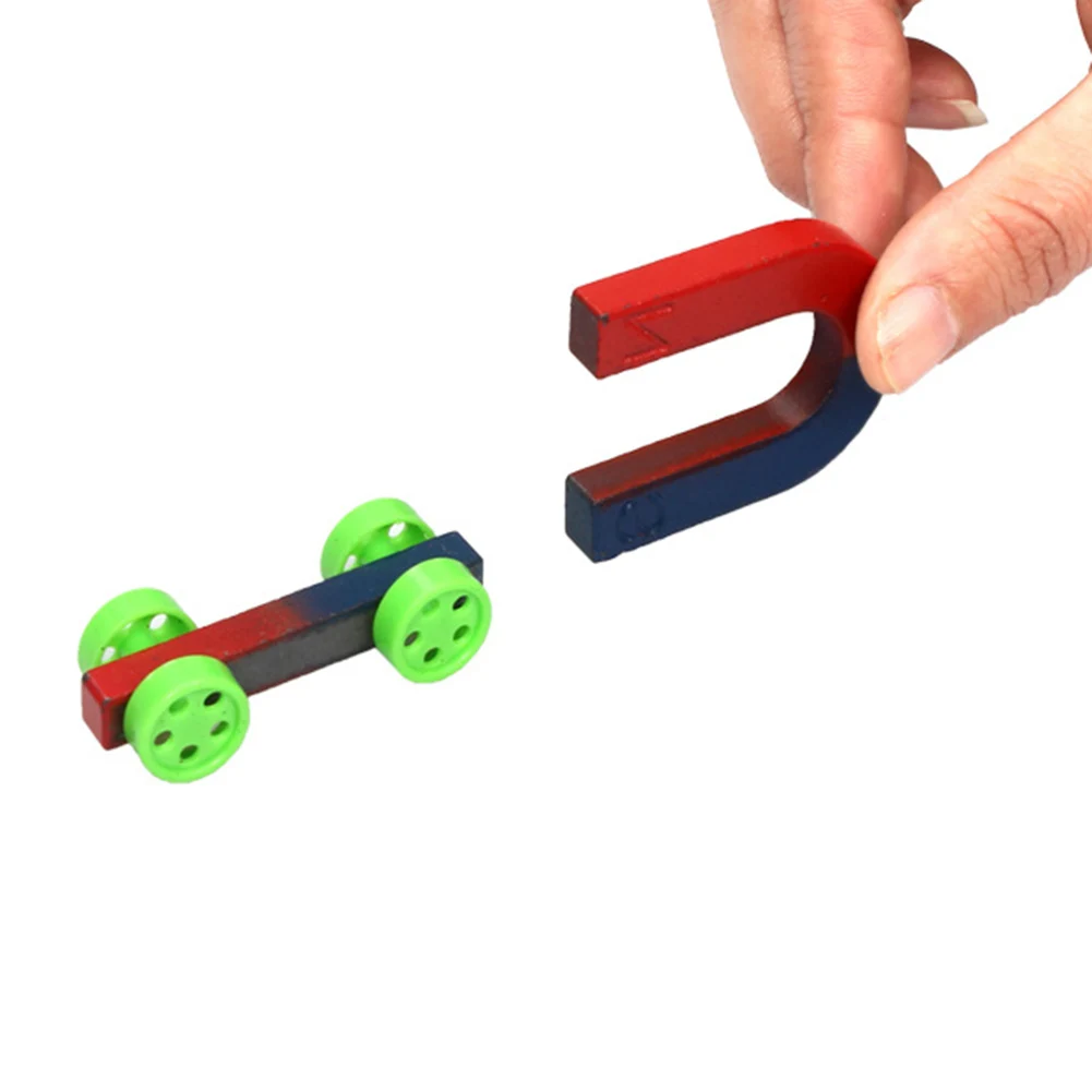 

Montessori Materials Early Technology Learning Aids Bar Ring U-shape Compass Magnet Set Kid Educational Science Experiment Tools