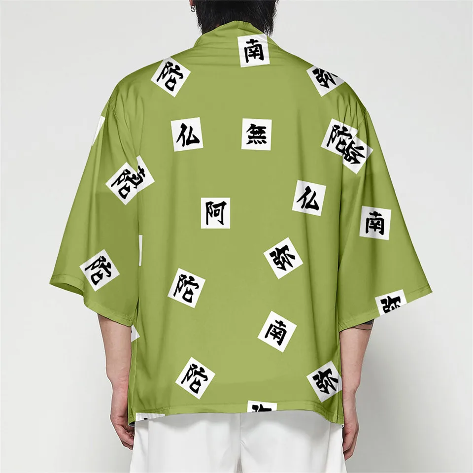 Demon Slayer Kimetsu no Yaiba 3D полный принт японского Аниме кимоно Haori Yukata Косплей Женщины/Мужчины Лето Повседневная крутая уличная одежда