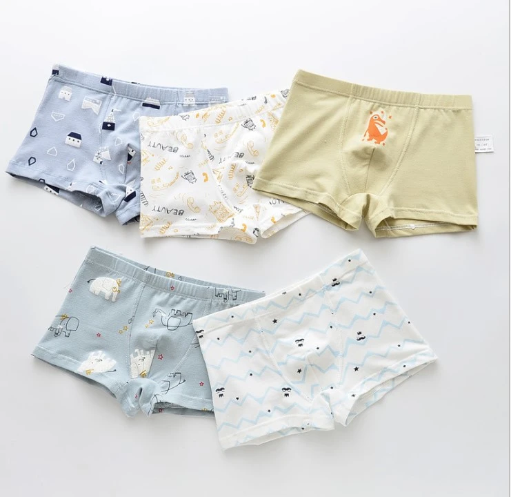 5 шт./лот нижнее белье для девочек штаны подростков хлопковые трусы мальчиков