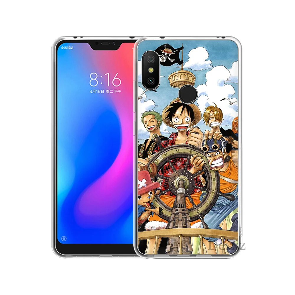 One Piece Luffy Monkey Coque for Xiaomi Redmi Mi 8 SE Note 5 5A 6 6X Pro MIX 2S A2 Lite Plus 4X 4A S2 F1 7 GO |