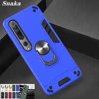 shockproof armor case for xiaomi mi 10 note 10 cc9 e 9t redmi note 8t 8 7 6 pro k20 magnetic car ring holder bumper back cover