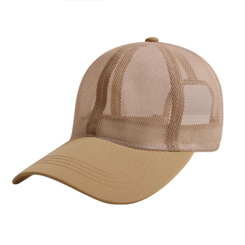 

Summer Hat Full Mesh Sunhat Baseball Cap Men Women Hollow Out Breathable Hats Quick Dry Cooling Sunscreen Outdoor Peaked Hat New