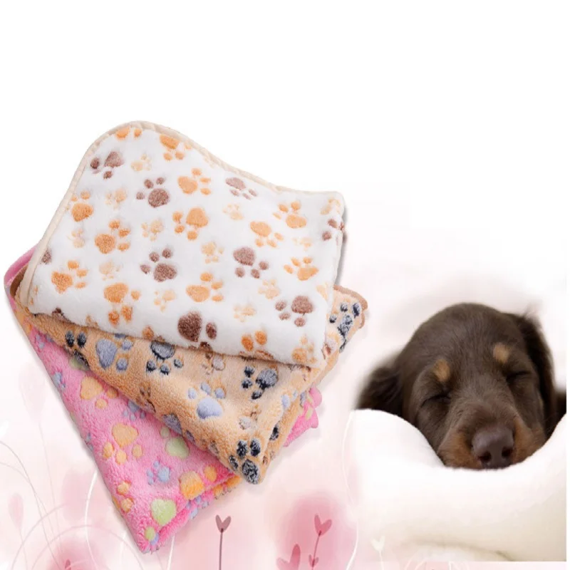 Коралловое Флисовое одеяло для домашних животных плюшевая Толстая подстилка