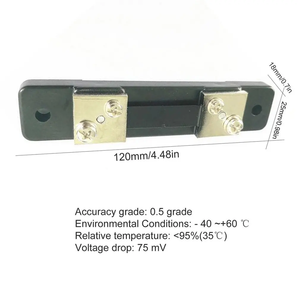 

FL-2 50A/100A/200A 75MV DC Current Shunt Resistor Panel For Digital Amp Meter Ammeter Class 0.5 Current Shunt Resistor