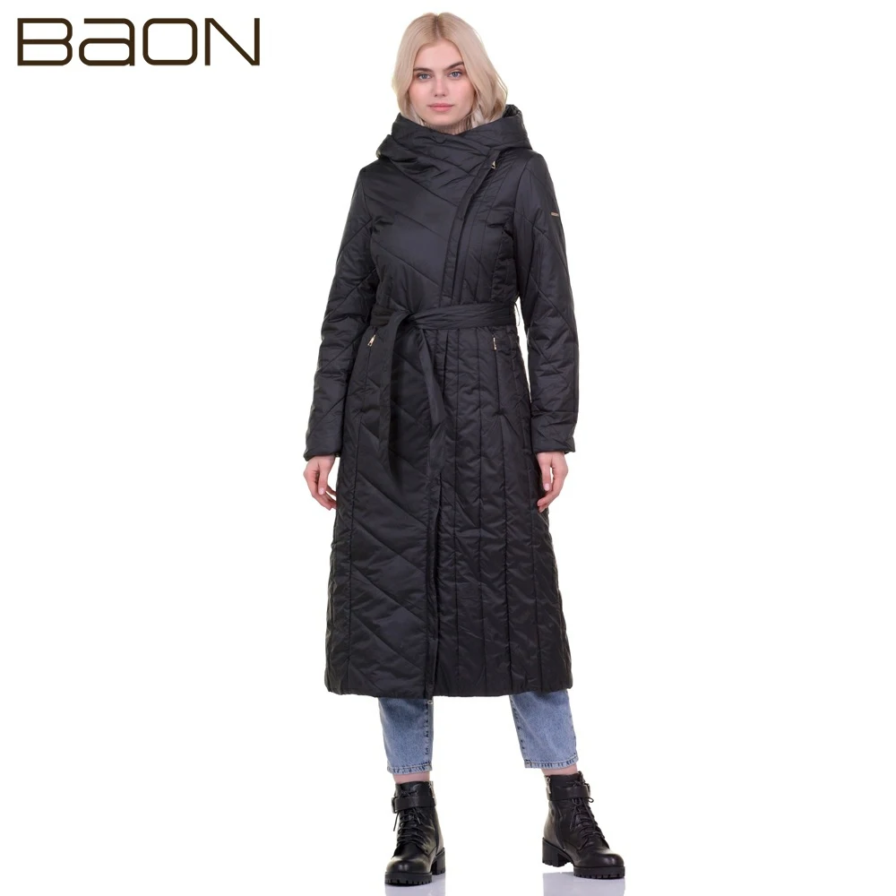 Куртка с капюшоном на запах Baon B039532|Женские куртки| |