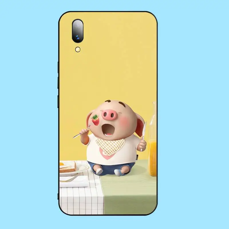 PENGHUWAN свинья милый пердеть чехол для телефона Vivo Y91c Y17 Y51 Y67 Y55 Y93 Y81S Y19 Y7S | Мобильные