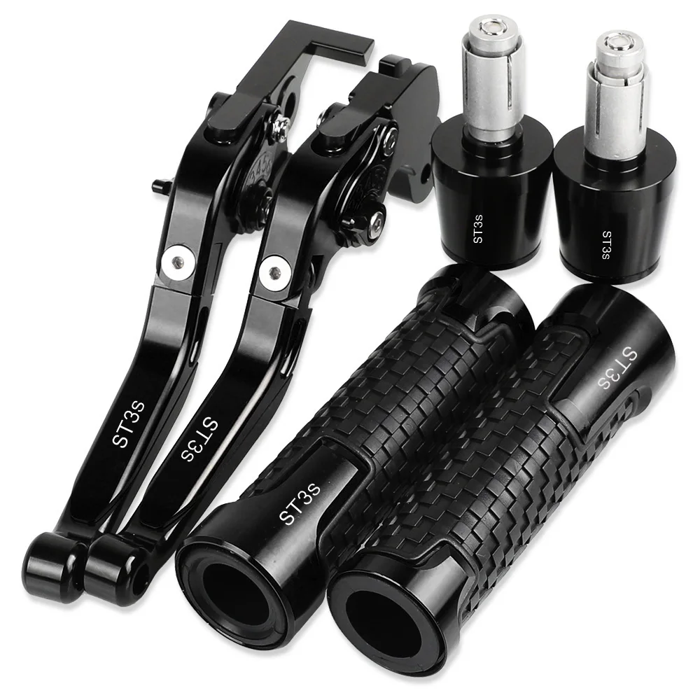 

ST3 S Motorcycle Aluminum Brake Clutch Levers Handlebar Hand Grips ends For DUCATI ST3 S 2003 2004 2005 2006 2007