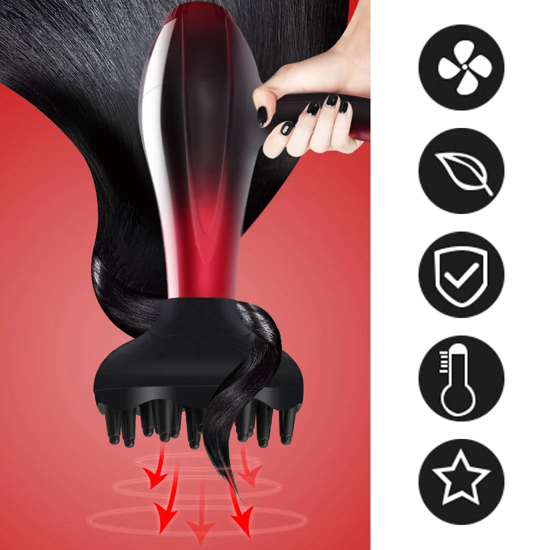 

Hot 1 Pcs Black Universal Hair Diffuser Hairdressing Curly Tool Professional Hair Dryer Diffuser Blower Salon For Styling Tools