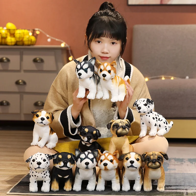 Новый симуляция Хаски плюшевые игрушки куклы животных моделирование стоя