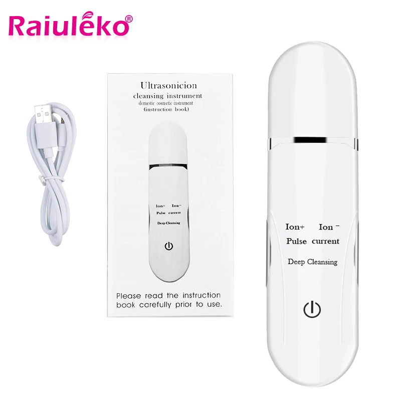 Мини Ультразвуковой глубокий аппарат для чистки лица Очищающий скраб кожи пор
