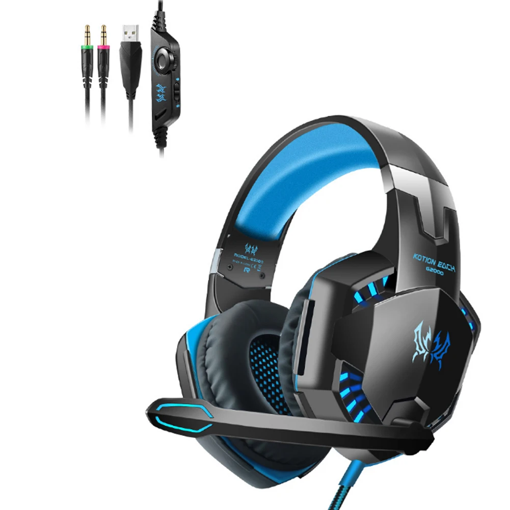 PY G2000 игровых гарнитур проводной розовое золото наушники с светильник микрофоном