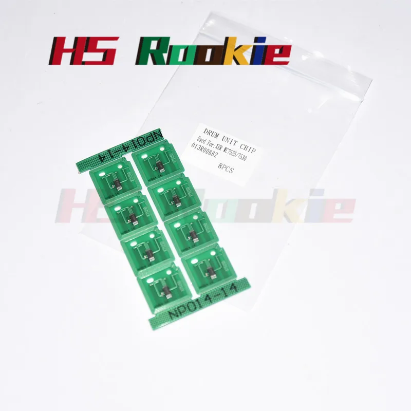 8 шт. 013R00662 барабанный чип для Xerox WorkCentre 7525 WC7825 WC7525 WC7530 WC7535 WC7545 WC7556 AltaLink C8030 C8035 C8045