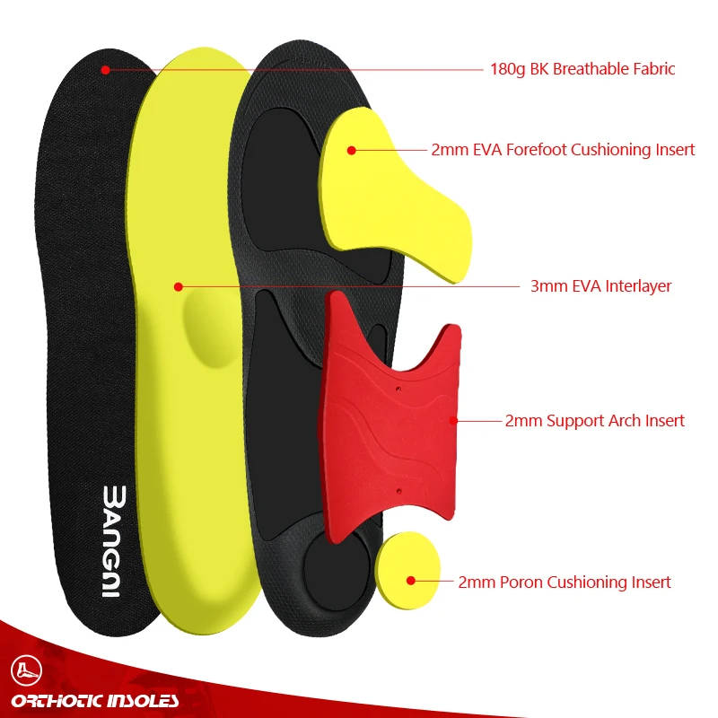 FootMaster Orthopedic Insoles For Shoes Sole Arch Support Inserts Women Men Flat Feet Shoe Pad Plantar Fasciitis Sports Insole