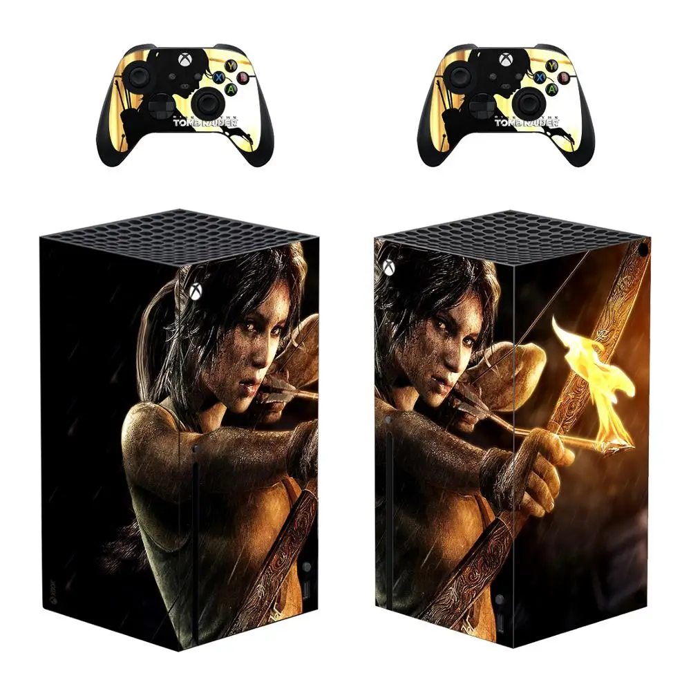 

Tomb Raider Skin Sticker Cover for Xbox Series X Console and Controllers Xbox Series X Skin Sticker Decal Vinyl