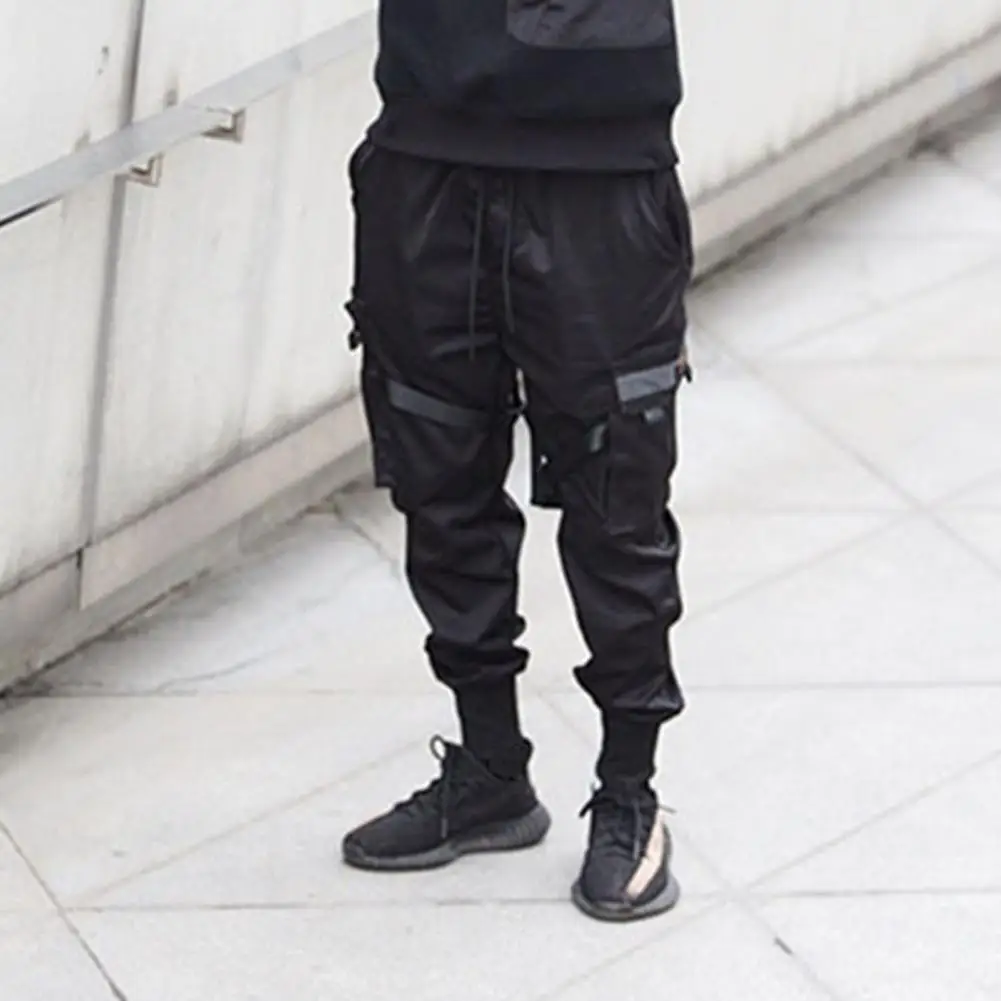 

Fashion Sweatpants Waistband Black Color Men Casual Cargo Pants Pants Pants