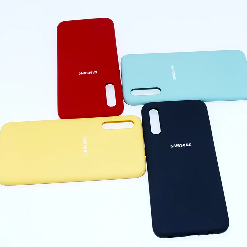 Чехол amsung A70 оригинальная Жидкая силиконовая шелковистая мягкая сенсорная