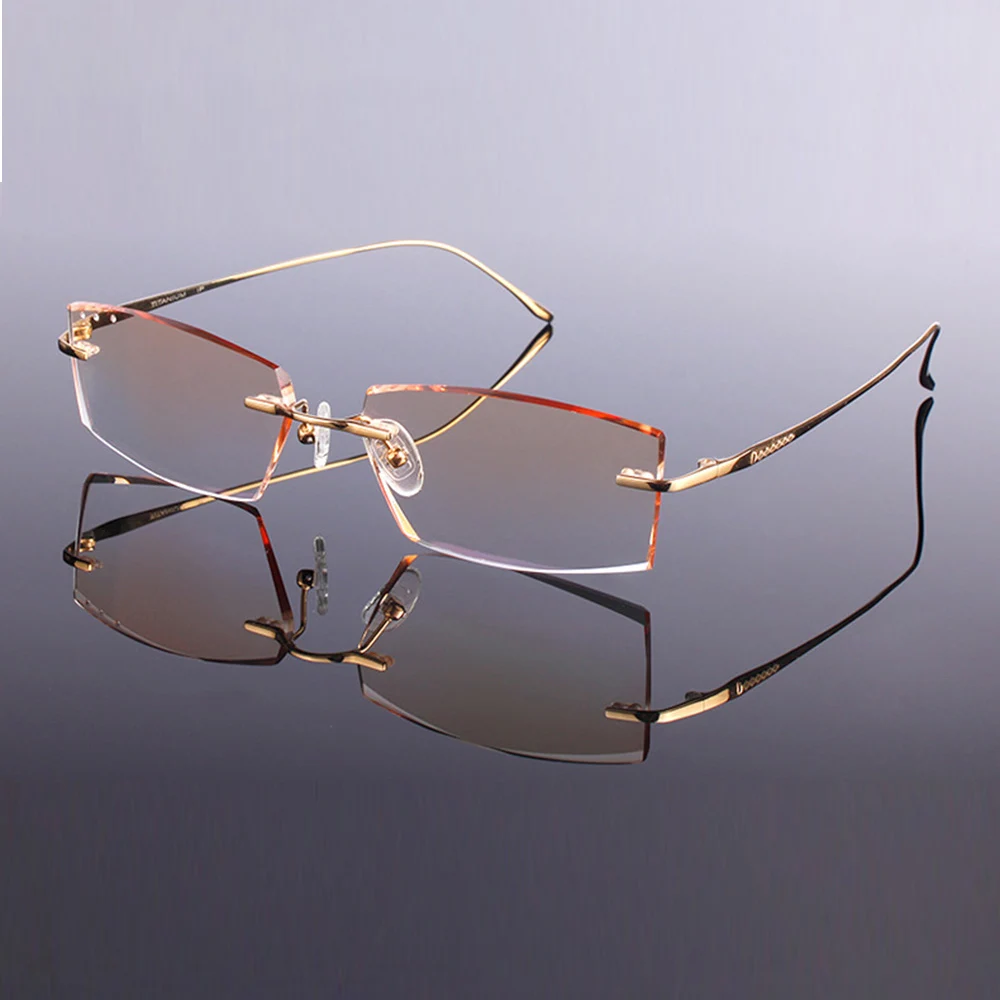 Роскошные индивидуальные ручные чистые титановые оправы с бриллиантами