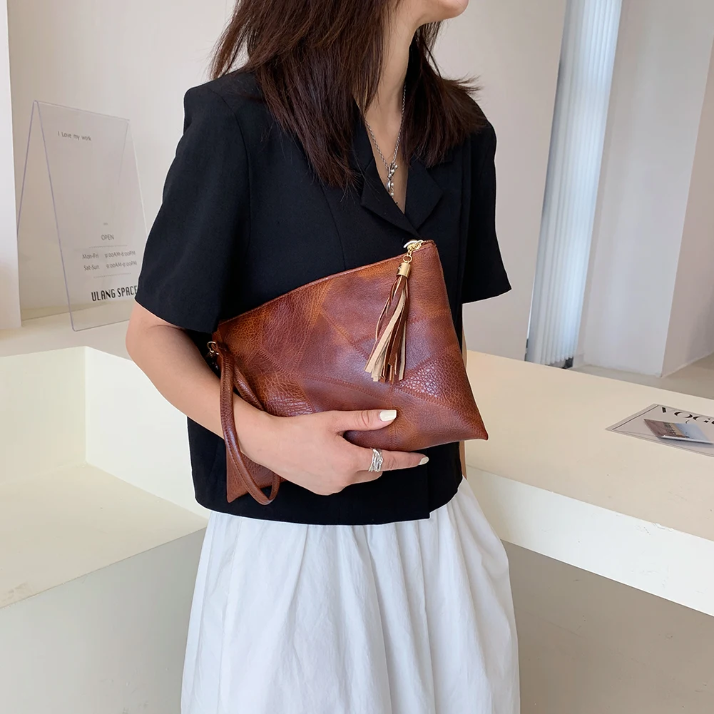 Новинка 2021 женская сумка-конверт в стиле ретро женские Сумки из искусственной