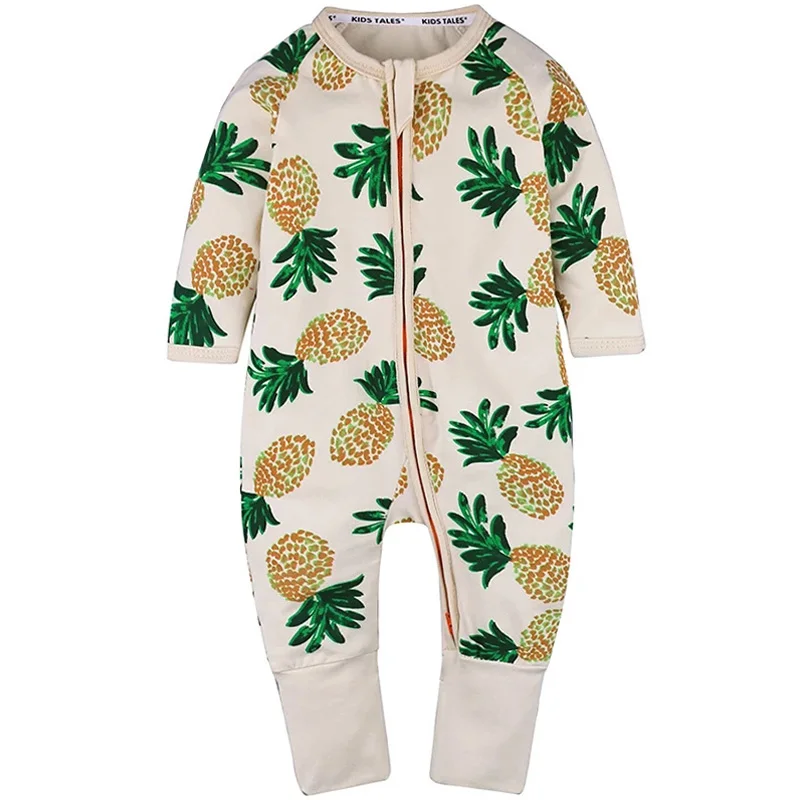 

Spring Autumn Cotton Newborn Crawling Suit Baby Cute Cartoon Pattern Long-sleeved Jumpsuit Baby Boy and Baby Girl For 3M-3Years