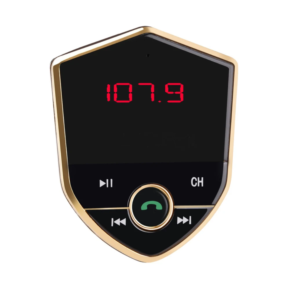 

602ECar Kit Handsfree Wireless Bluetooth FM Transmitter DC 12V 3.1A Bluetooth MP3 Player Fast Charger Bluetooth RadioTransmitter